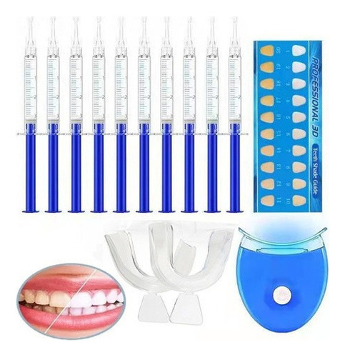 Conjunto De 10 Unidades De Gel De Branqueamento Dentário