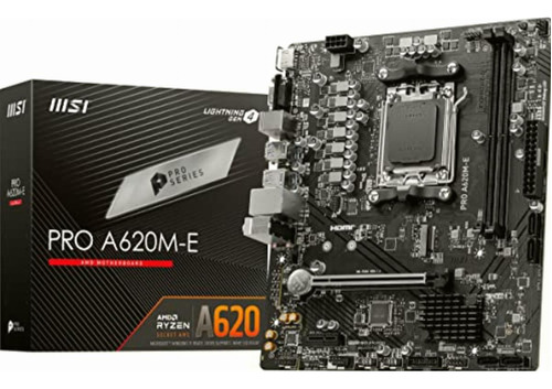 Msi Pro A620m-e Proseries Placa Madre (amd Am5, Ddr5, Pcie