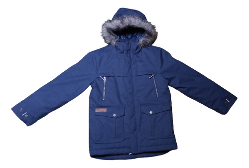 Campera Azul Columbia Importada Niño - Talle S - Hermosa!