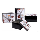 Lata 14,5*10*5*4 Rectangular Coffe Design Unico 4x14x10 Cm