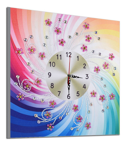 Reloj De Pared D Clock Kits Con Pintura De Diamantes En 5 Di