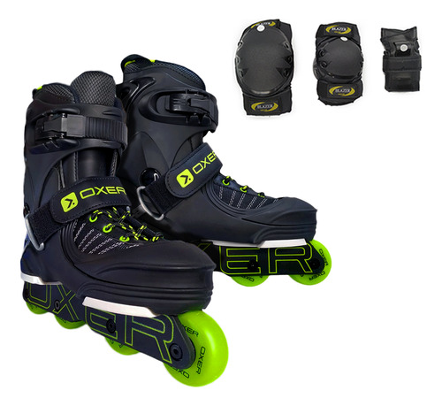 Patines Profesional Agresivo Semiblanda + Protecciones