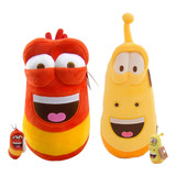 4pcs Larva Tuba Amarillo Y Roja Set De Dos Peluches