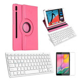 Capa/teclado/pel Para Galaxy Tab S6 Sm T860/t865 10,5  Rosa