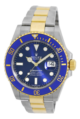 Relógio Rolex Submariner Super Clo Eta 3235 Banhado Ouro 18k