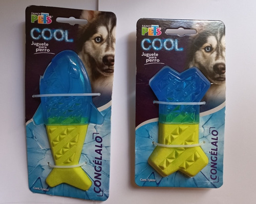 2 Juguetes Pez Y Hueso Congelable Para Perro Fancy Pets