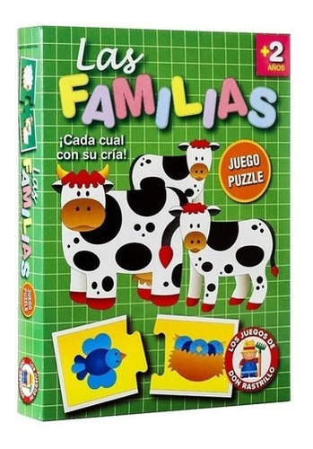 Juego De Mesa Ruibal Las Familias Animal Puzzle H208