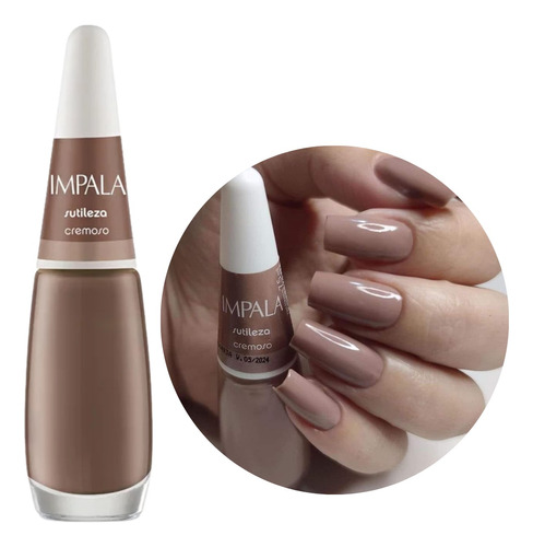 Esmalte Impala Sutileza Nude Clássico A Cor Da Sua Moda Bege