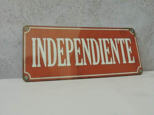 Chapa Patente Vintage Club Atletico Independiente 13x30 Cm