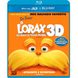 Blu-ray + Blu-ray 3d - O Lorax - Em Busca Da Trúfula Perdida