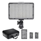 Luz De Video Neewer Con 176 Leds + 2pcs Batería Kit Cámara