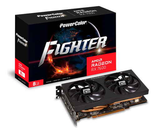 Placa De Video Powercolor Fighter Amd Radeon Rx 7600