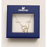 Collar Swarovski Original 2 Corazones Colgante 1082081