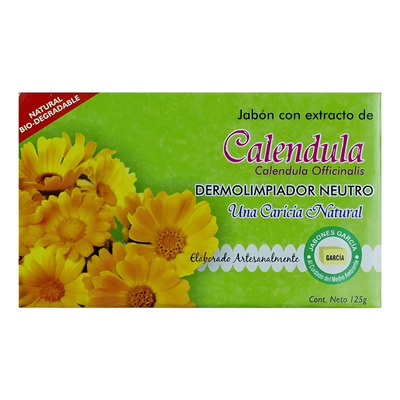 Jabon Vegano Calendula Neutro Artesanal Biodegradable 125g | MercadoLibre