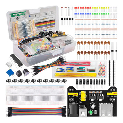 830 Kit Componentes Electrónicos Compatible Con Arduino R3, Raspberry Pi Kit De Componentes Electronicos Caja Cables Protoboard Kit Electronica Componentes Modulos Resistencia Puente Placa Electronica | MercadoLibre