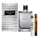 Jimmy Choo Man 100ml Caballero Original+perfume Cuba 35ml