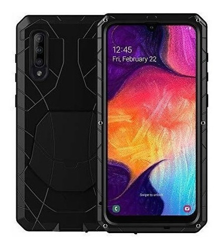 Carcasa Para Galaxy A50 Protector Anticaídas Color Negro