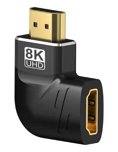 Adaptador Extensor Copla Hdmi 2.1 8k Macho Hemb 90 Izquierda