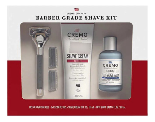 Cremo Barber Grade Shave Kit, Importado!