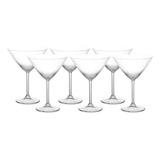 Jogo 6 Taças Cristal Para Martini 280 Ml  Gastro- Bohemia