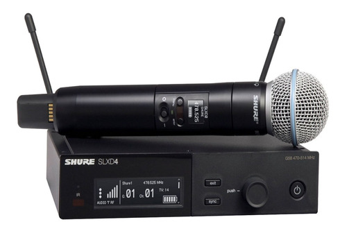 Sistema Sem Fio Shure Slxd24/b58-g58 Microfone De Mao