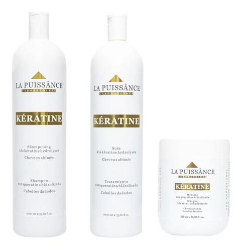 La Puissance Kit Keratina De Litro + Mascara De 500ml