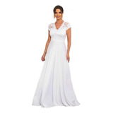 Vestido Noiva Civil Ensaio Pré Wedding Até Plus Size Ef