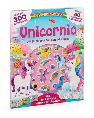 Pega, Colorea Y Juega - Unicornio, De Panini. Editorial Panini, Tapa Blanda En Español, 2018