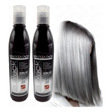  Shampoo Matizador Negro Cabello Platinado 250ml 2 Piezas