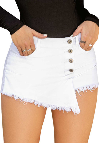 Falda Short Mujer Blanco Atypical 79474