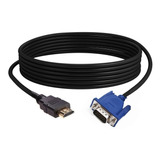 Adaptador Hdmi Hdtv A Vga Convertidor Hdmi A Vga 5 Mts Pc 