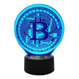 Luz De Noche Led Bitcoin Para La Decoración De La Cuarto