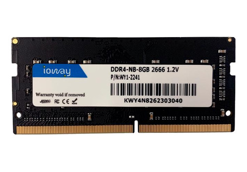 Memória 8gb Ddr4 2666mhz Sodimm Ioway