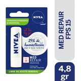 Bálsamo Labial Nivea Med Repair Spf15 4,8gr