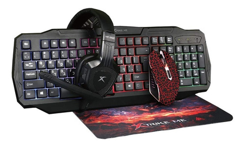 Kit Gamer Naceb Technology 4 En 1!