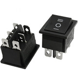 5 X Interruptor Rocker 21mm X 15mm 6pin 6a 250v 3 Posiciones