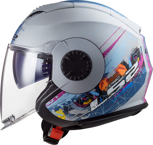 Casco Abierto Moto Ls2 570 Spring Doble Visor Pr