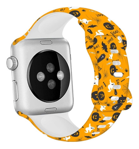 Halloween Silicone Correa Para Apple Watch Pulsera Es