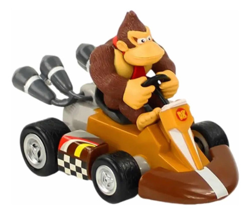 Donkey Kong,figura Mario Kart (con Caja) 13 Cms,auto Friccio