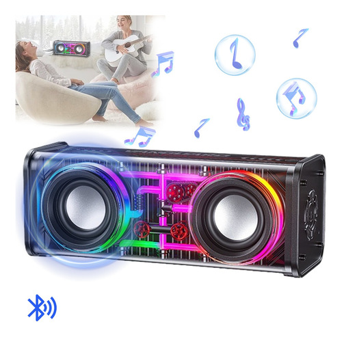 Bocina Portátil Aux/tf/usb/bluetooth Para Interior Fiesta