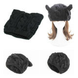 Gorro De Invierno Con Cuernos De Diablo Para Orejas De Gato,