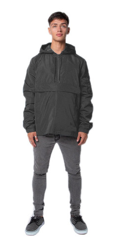 Buzo Rompeviento Anorak Liso Hombre Huntley Urbano