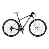 Bicicleta Mtb Aro 29 Giant Carbono 29er1 Xtc Advanced Sl 10v Cor Preto/verde Tamanho Do Quadro L