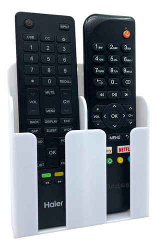 Soporte Base Universal Doble Para Control Remoto De Tv Aire