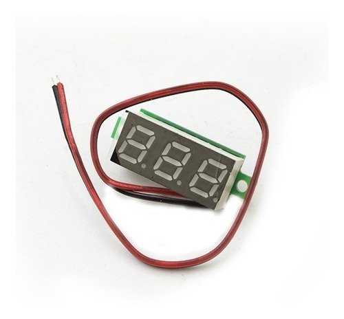 Mini Voltimetro Digital Medidor De Voltaje 0-30v Color Rojo