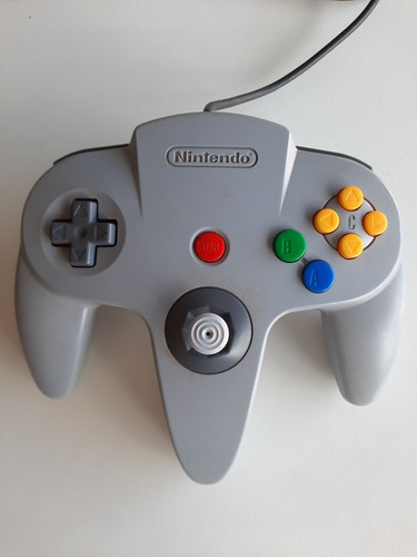 Joystick Controle Cinza Original Nintendo 64 N64
