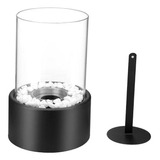 Pozo De Fuego De Mesa Con Tapa, , Chimenea De Mesa, Negro