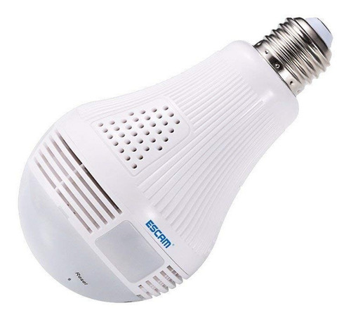 Escam Qp136 960p Cámara Ip Wifi Panoramica Ampolleta Led