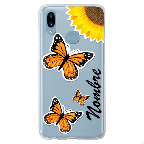 Funda Para Samsung Galaxy Mariposas Personalizada Nombre