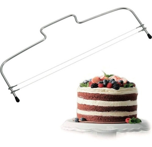 Nivelador Cortador De Tortas Ajustable Acero Inoxidable 32cm